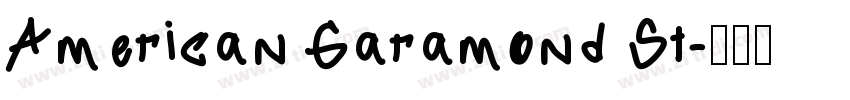American Garamond St字体转换
